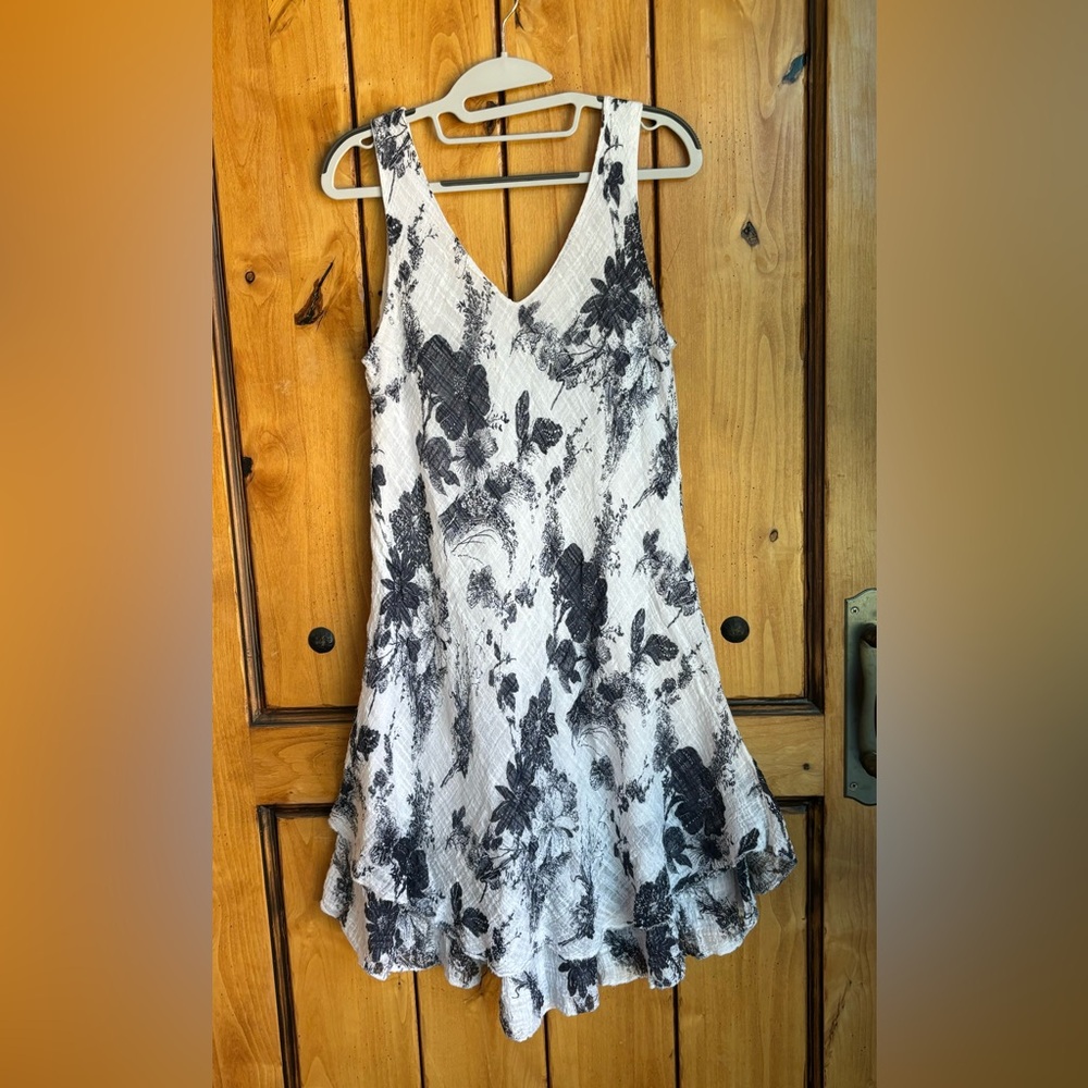 Charlie B 100% Cotton Dress Size L made in Italy